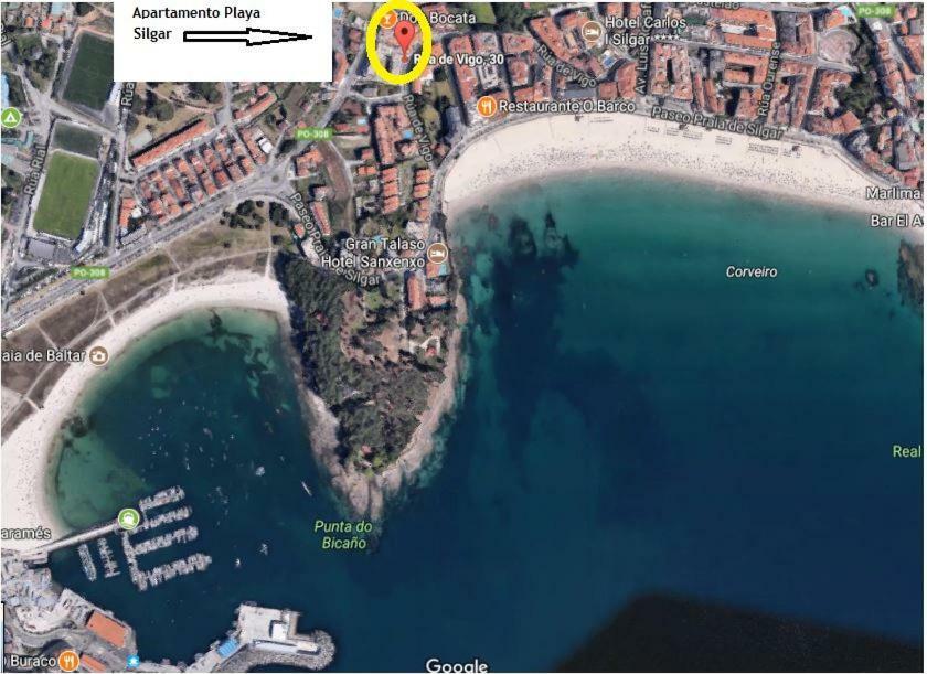 Apartamento Playa Silgar Sanxenxo Exteriör bild